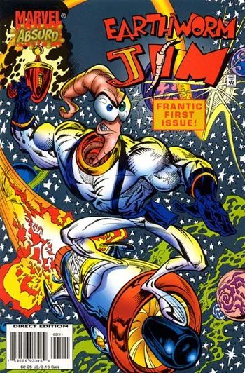 Червяк Джим / Earthworm Jim (1995) cериал мультфильм скачать через торрент в хорошем качестве