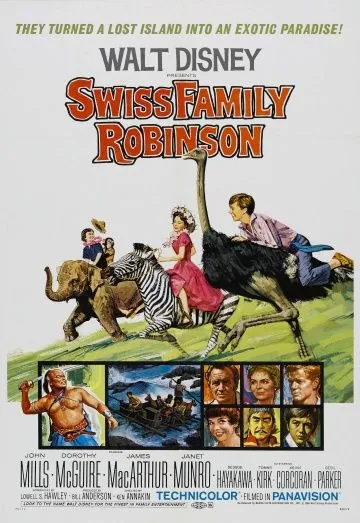 Швейцарская семья Робинзонов / Swiss Family Robinson (1960) фильм скачать через торрент в хорошем качестве