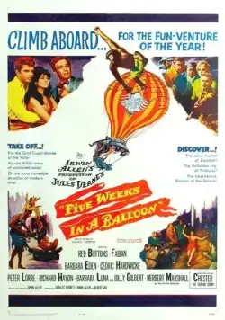 Пять недель на воздушном шаре / Five Weeks in a Balloon (1962) фильм скачать через торрент в хорошем качестве
