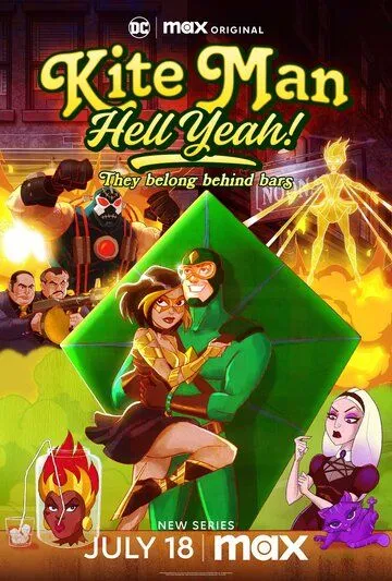 Кайтмен: Чёрт возьми, да! / Kite Man: Hell Yeah! (2024) cериал мультфильм скачать через торрент в хорошем качестве